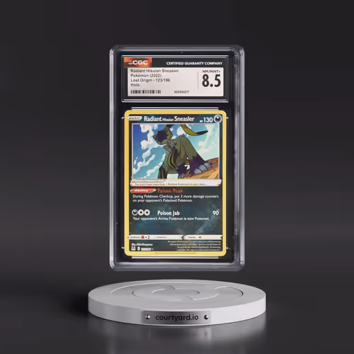 2022 Lost Origin #123/196 Radiant Hisuian Sneasler - Holo (CGC 8.5 NM-MT+)