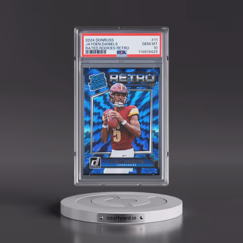 2024 Panini Donruss Rated Rookies Retro #11 Jayden Daniels (PSA 10 GEM MINT)