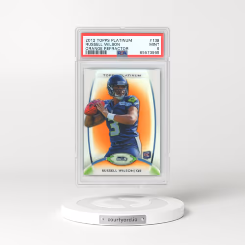 2012 Topps Platinum #138 Russell Wilson - Orange Refractor (PSA 9 MINT)