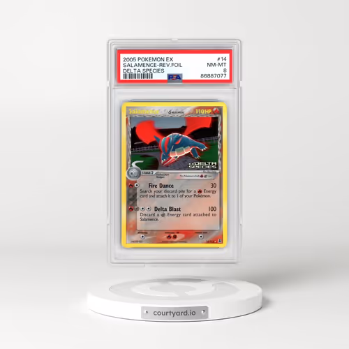 2005 Pokémon EX Delta Species #14 Salamence - Reverse Foil (PSA 8 NM-MT)