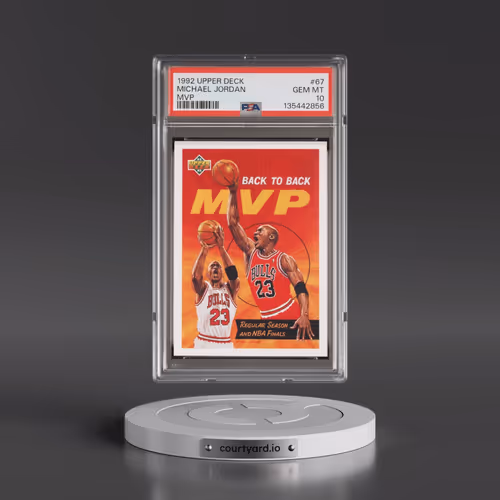 1992 Upper Deck #67 Michael Jordan - MVP (PSA 10 GEM MINT)