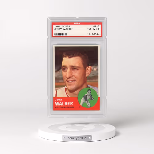 1963 Topps #413 Jerry Walker (PSA 8 NM-MT)