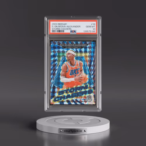 2024 Panini Mosaic Storm Chasers #16 Shai Gilgeous-Alexander (PSA 10 GEM MINT)