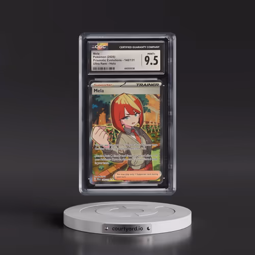 2025 Pokémon Pre EN-Prismatic Evolutions #140 Mela - Ultra Rare (CGC 9.5 MINT+)