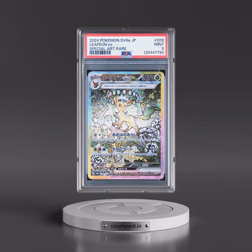 2024 Pokémon Sv8a-Terastal Fest EX #200 Leafeon EX - Holo Special Art Rare (PSA 9 MINT)