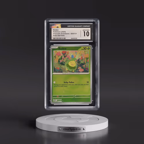 2024 Prismatic Evolutions - PRE EN #004/131 Budew - Poké Ball Holo (CGC 10 GEM MINT)