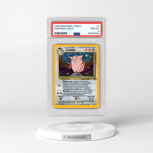 1999 Pokémon Jungle #1 Clefable - Holo (PSA 8 NM-MT)
