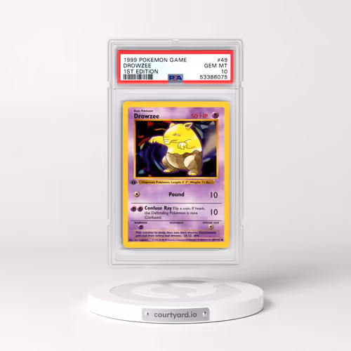 1999 Pokémon Game #49 Drowzee - 1st Edition (PSA 10 GEM MINT)