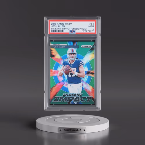 2018 Panini Prizm Instant Impact #II-5 Josh Allen - Green Prizm (PSA 9 MINT)