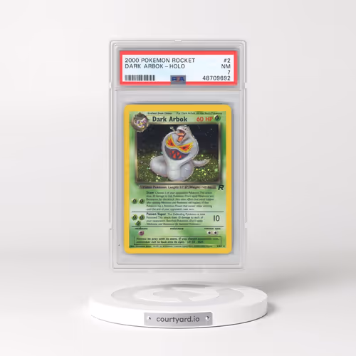 2000 Pokémon Rocket #2 Dark Arbok - Holo (PSA 7 NM)