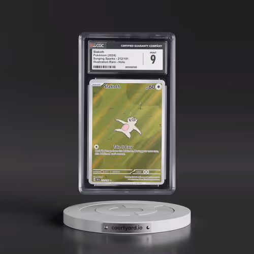 2024 Surging Sparks - SSP EN #212/191 Slakoth - Illustration Rare Holo (CGC 9 MINT)