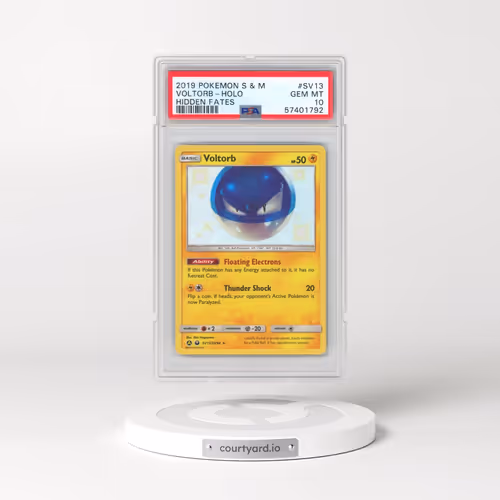 2019 Pokémon Sun & Moon Hidden Fates #SV13 Voltorb - Holo (PSA 10 GEM MINT)