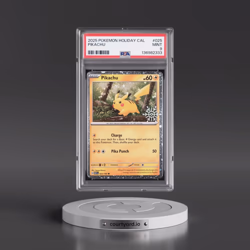 2025 Pokémon Holiday Calendar #025 Pikachu (PSA 9 MINT)