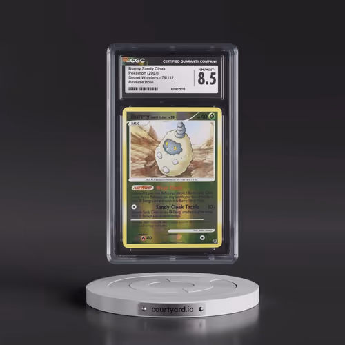 2007 Secret Wonders #79/132 Burmy Sandy Cloak - Reverse Holo (CGC 8.5 NM-MT+)