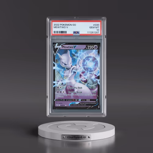 2022 Pokémon Go #030 Mewtwo V - Holo (PSA 10 GEM MINT)