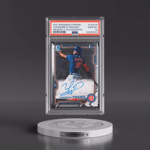 2021 Bowman Chrome Prospect Autographs #CPAYP Yohendrick Pinango (PSA 10 GEM MINT)