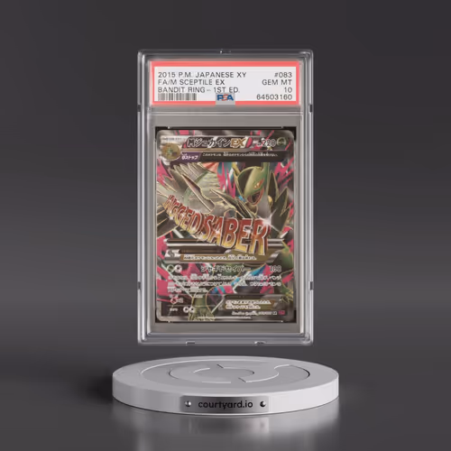 2015 Pokémon XY Bandit Ring #083 M Sceptile EX - 1st Edition Holo Full Art (PSA 10 GEM MINT)