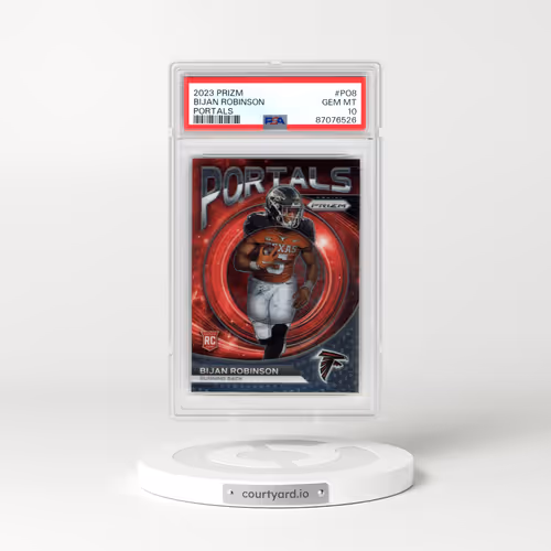 2023 Panini Prizm Portals #PO8 Bijan Robinson (PSA 10 GEM MINT)