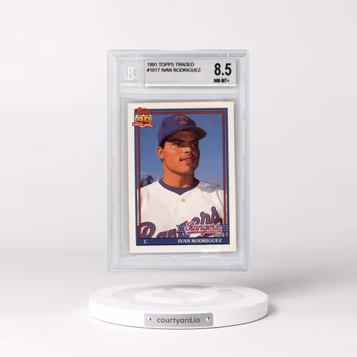 1991 Topps Traded #101T Ivan Rodriguez (BGS 8.5 NM-MT+)