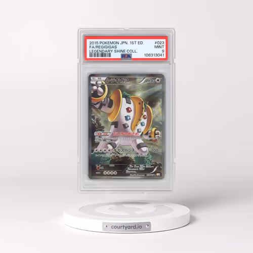 2015 Pokémon Legendary Shine Collection #023 Regigigas - 1st Edition Full Art (PSA 9 MINT)