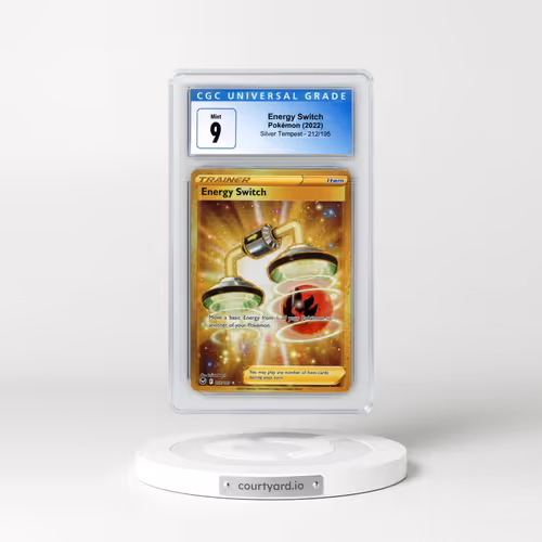 2022 Silver Tempest #212/195 Energy Switch - Secret Rare Holo (CGC 9 MINT)