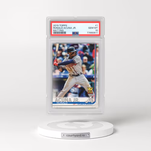 2019 Topps #1 Ronald Acuna Jr. - Batting (PSA 10 GEM MINT)