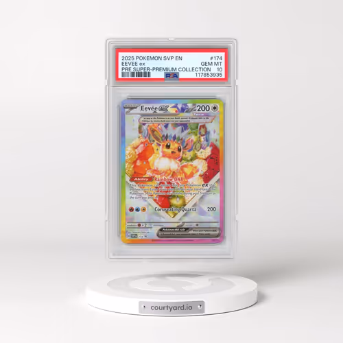 2025 Pokémon Svp EN-SV Black Star Promo #174 Eevee EX - Holo Prismatic Evolutions Super-Premium Coll