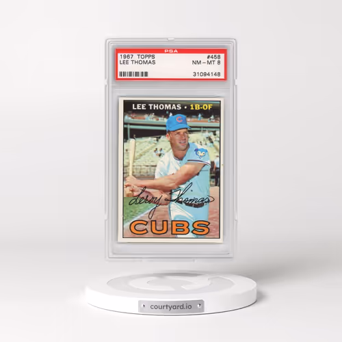 1967 Topps #458 Lee Thomas (PSA 8 NM-MT)
