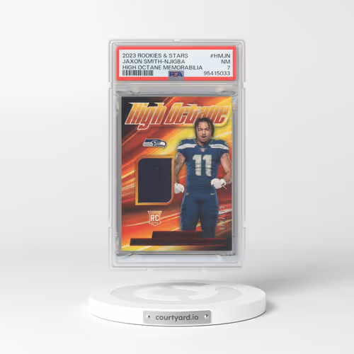 2023 Panini Rookies & Stars High Octane Memorabilia #HMJN Jaxon Smith-Njigba (PSA 7 NM)