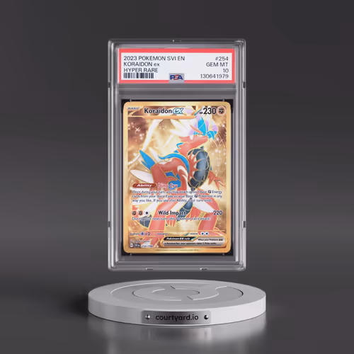 2023 Pokémon Svi EN-Scarlet & Violet #254 Koraidon EX - Holo Hyper Rare (PSA 10 GEM MINT)