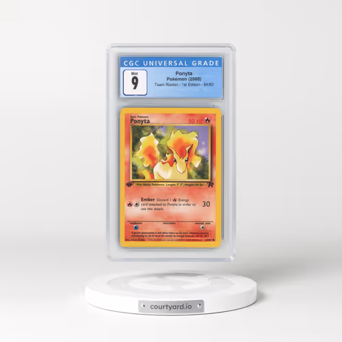 2000 Team Rocket #64/82 Ponyta - 1st Edition 1st Edition (CGC 9 MINT)