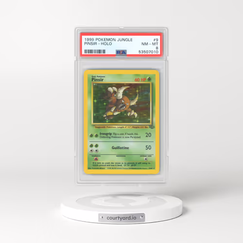 1999 Pokémon Jungle #9 Pinsir - Holo (PSA 8 NM-MT)