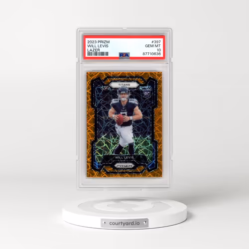 2023 Panini Prizm #397 Will Levis - Lazer Prizm (PSA 10 GEM MINT)