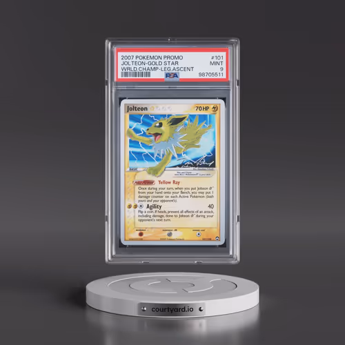 2007 Pokémon World Championships Promo #101 Jolteon-Gold Star - Legendary Ascent (PSA 9 MINT)