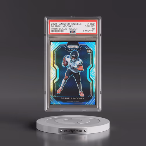 2020 Panini Chronicles Prizm Black #PB22 Darnell Mooney - Silver (PSA 10 GEM MINT)