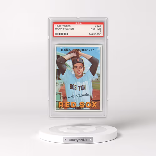 1967 Topps #342 Hank Fischer (PSA 8 NM-MT)
