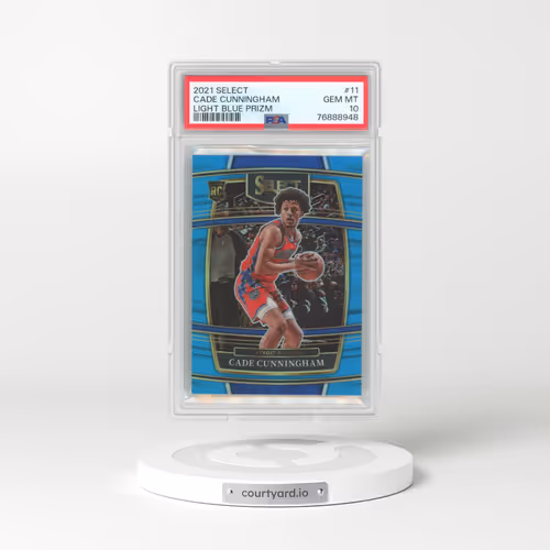 2021 Panini Select #11 Cade Cunningham - Light Blue Prizm (PSA 10 GEM MINT)
