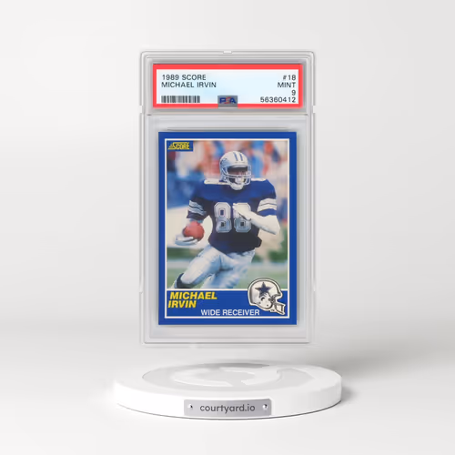 1989 Score #18 Michael Irvin (PSA 9 MINT)