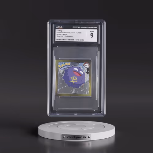 Action Flipz Series 1 (Artbox) - English #R18 Koffing - Chromium Stickers (CGC 9 MINT)