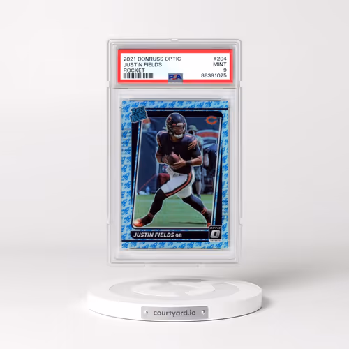 2021 Panini Donruss Optic #204 Justin Fields - Rocket (PSA 9 MINT)