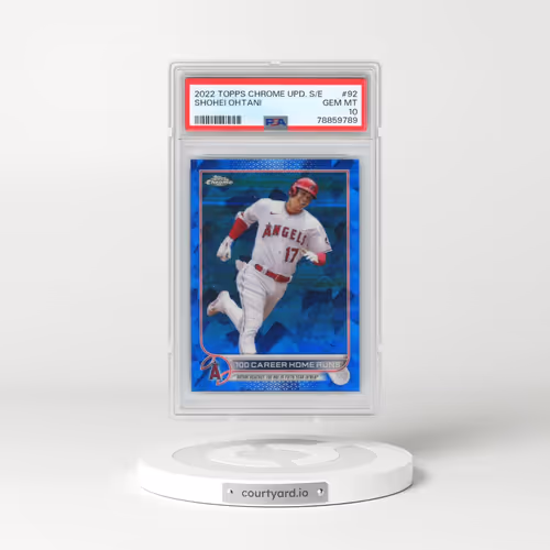 2022 Topps Chrome Update Sapphire Edition #92 Shohei Ohtani (PSA 10 GEM MINT)