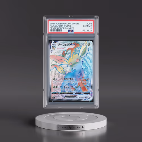 2021 Pokémon Sword & Shield Eevee Heroes #088 Leafeon Vmax-Hyper - Full Art (PSA 10 GEM MINT)