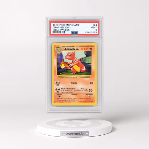 1999 Pokémon Game #24 Charmeleon - Shadowless (PSA 9 MINT)