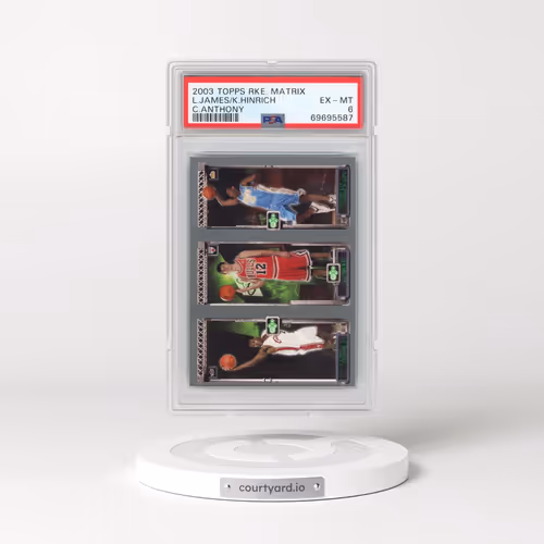 2003 Topps Rookie Matrix #JHA Carmelo Anthony/Kirk Hinrich/LeBron James (PSA 6 EX-MT)