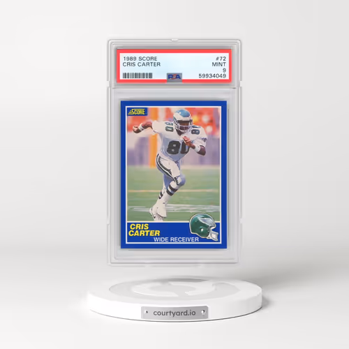 1989 Score #72 Cris Carter (PSA 9 MINT)