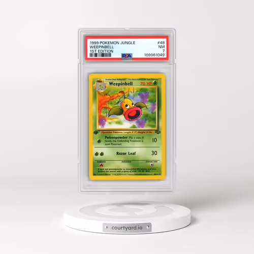 1999 Pokémon Jungle #48 Weepinbell - 1st Edition (PSA 7 NM)