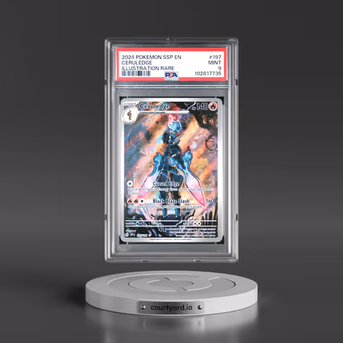 2024 Pokémon Ssp EN-Surging Sparks #197 Ceruledge - Illustration Rare (PSA 9 MINT)