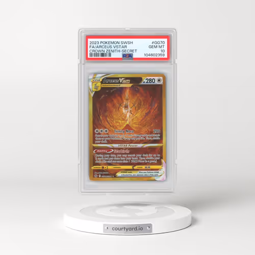 2023 Pokémon Sword and Shield Crown Zenith #GG70 Arceus Vstar - Full Art Secret (PSA 10 GEM MINT)