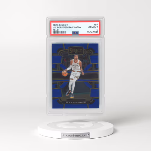 2023 Panini Select #87 Victor Wembanyama - Blue (PSA 10 GEM MINT)