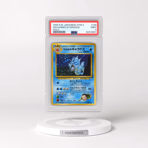 1999 Pokémon Gym 2 #130 Giovanni's Gyarados - Holo (PSA 9 MINT)